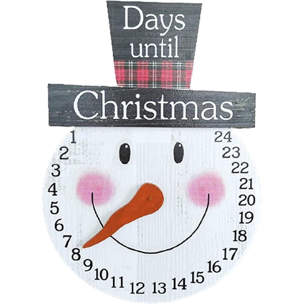 Cuenta Atrás De 24 Días De Navidad, Colgante De Papá Noel, Adorno De Madera, Regalos De Decoración De Navidad Speravity HA044239-01