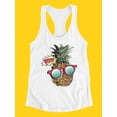 thumbnail image 3 of Pop Art Pineapple Tank Women -Image by Shutterstock, Female x-Small, 3 of 4