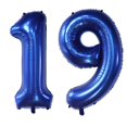 thumbnail image 1 of Globos numéricos EBAIJQUO de 40" azul marino con cierre automático, 1 of 7
