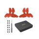 thumbnail image 2 of 4 piezas de repuesto con tornillos Mini caja Hélices Palas Caja de hélices para Neo Rojo Baoblaze, 2 of 8