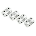thumbnail image 3 of Shaft Coupling, 4Pcs Flexible Motor Coupling Easy Installation 5-5mm  For 40MM Diameter Water Pusher Modification, 3 of 8