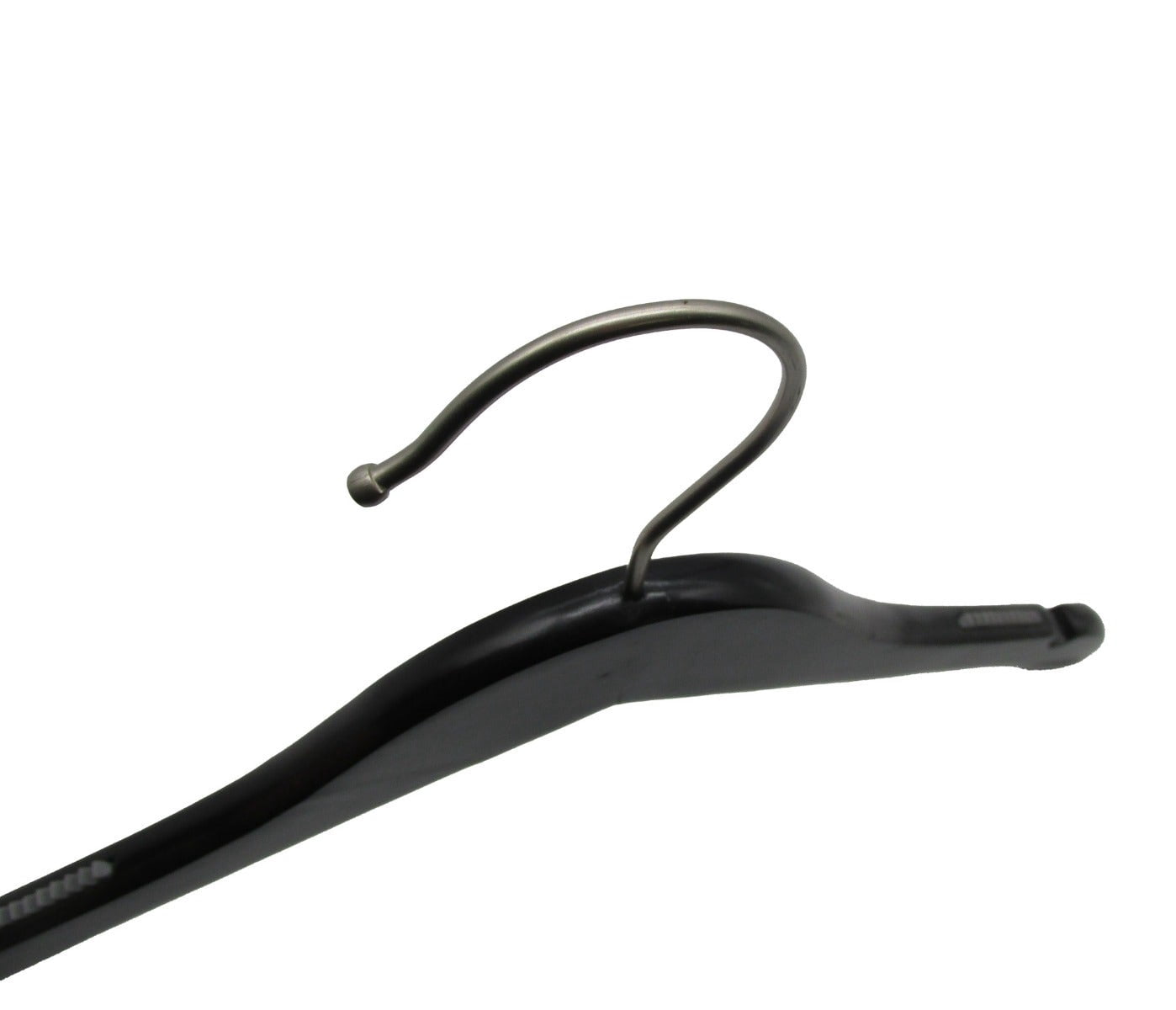 NAHANCO Wooden Baby/Infant Hangers, 10" - Low Gloss Black, 25/CTN