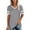 Gray womens blouses and tops dressy, variant on Wycnly Womens Blouses and Tops Dressy Comfy Breathable Loose Fit Fashion Workout Pullover Tshirts Summer Color Block V-Neck Short Sleeve Cute Tees Tops Navy XXL