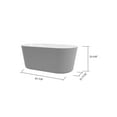 thumbnail image 4 of A&E Bath Camille-NF Freestanding Bathtub 62", 4 of 6