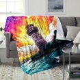 thumbnail image 3 of Fleece Bed Blanket ，Colorful At Cesar White Tower Print Blanket，Plush, 3 of 4