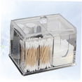 thumbnail image 6 of IBASETOY White Cotton Swab Container with Lids for Cosmetics Storage and Swabs Holding, Material, 6.5 x 4.5 x 4.5 inches, 6 of 8