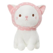 MINISO Stuffed Animal Kitten Plush Toy, Cute 10“ Cat with Bowknot Stuffed Doll Gift for Adults, Kids, Birthday, Christmas, Home Decor