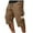 Khaki, variant on Plebaso Mens Cargo Capri Pants Drawstring Hiking Outdoor Work Pants Summer Casual Loose Capris for Men