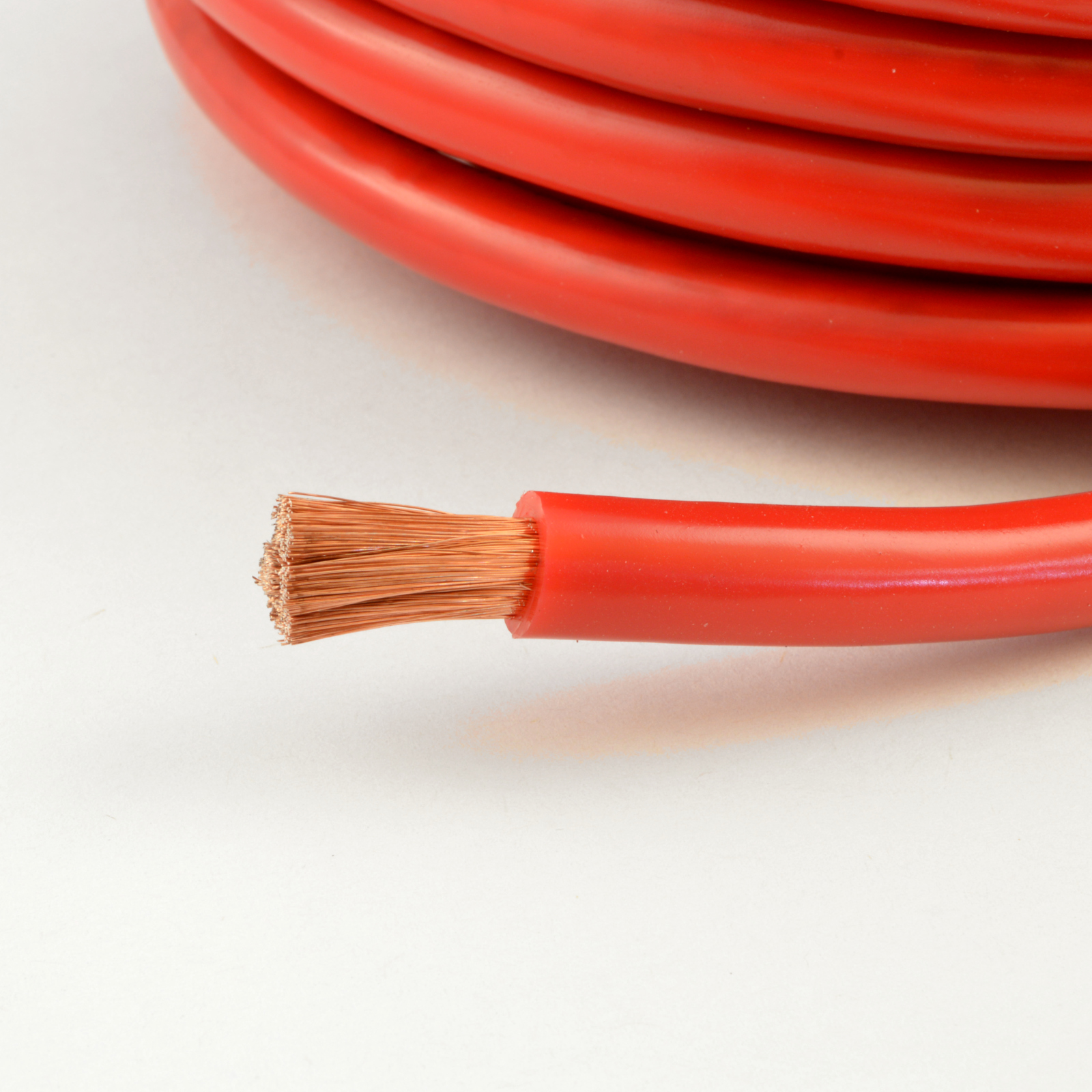4 Gauge 25 Feet High Performance Flexible Amp Power/Ground Cable 4 AWG Wire Red
