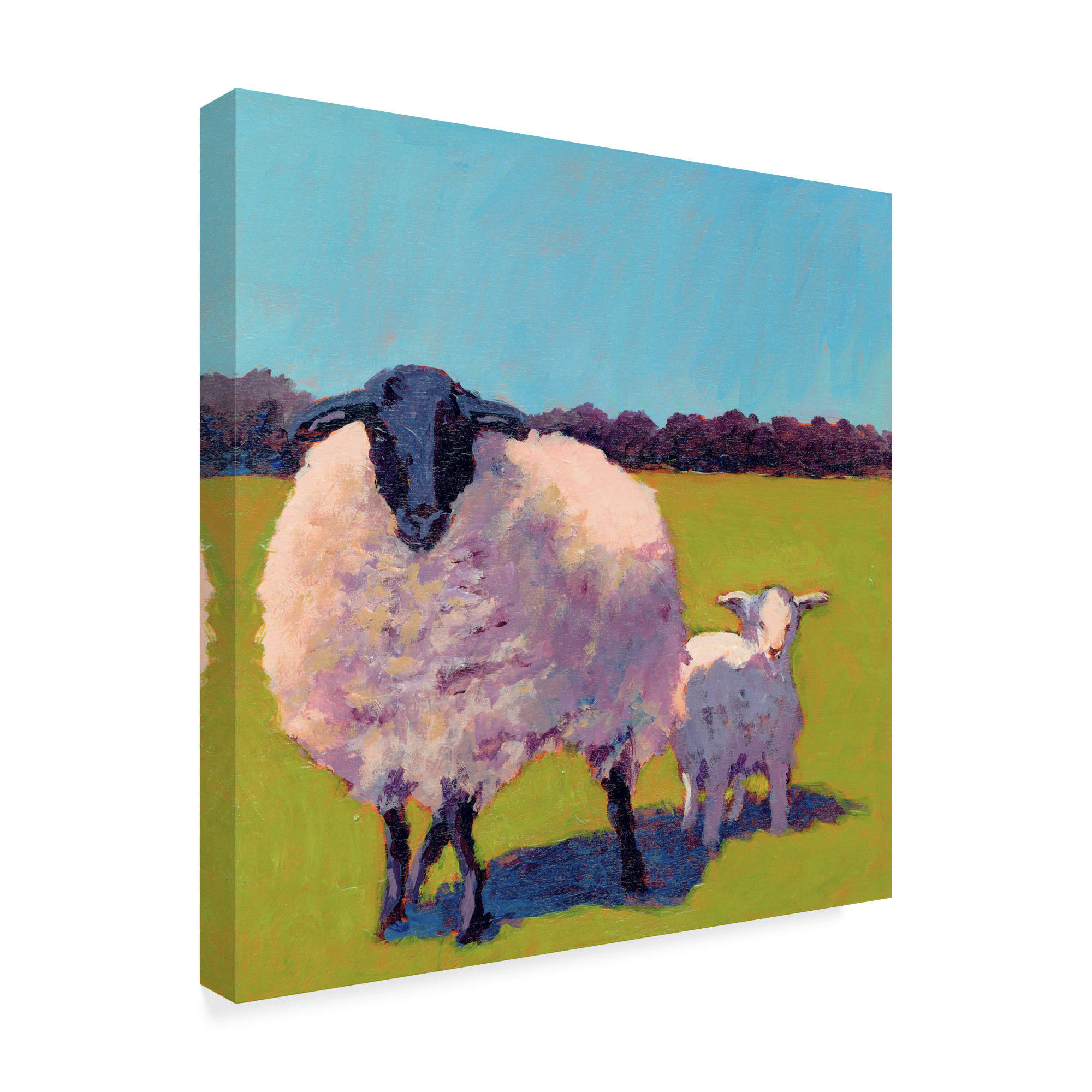 Trademark Fine Art 'Sheep Pals III' Canvas Art by Carol Young