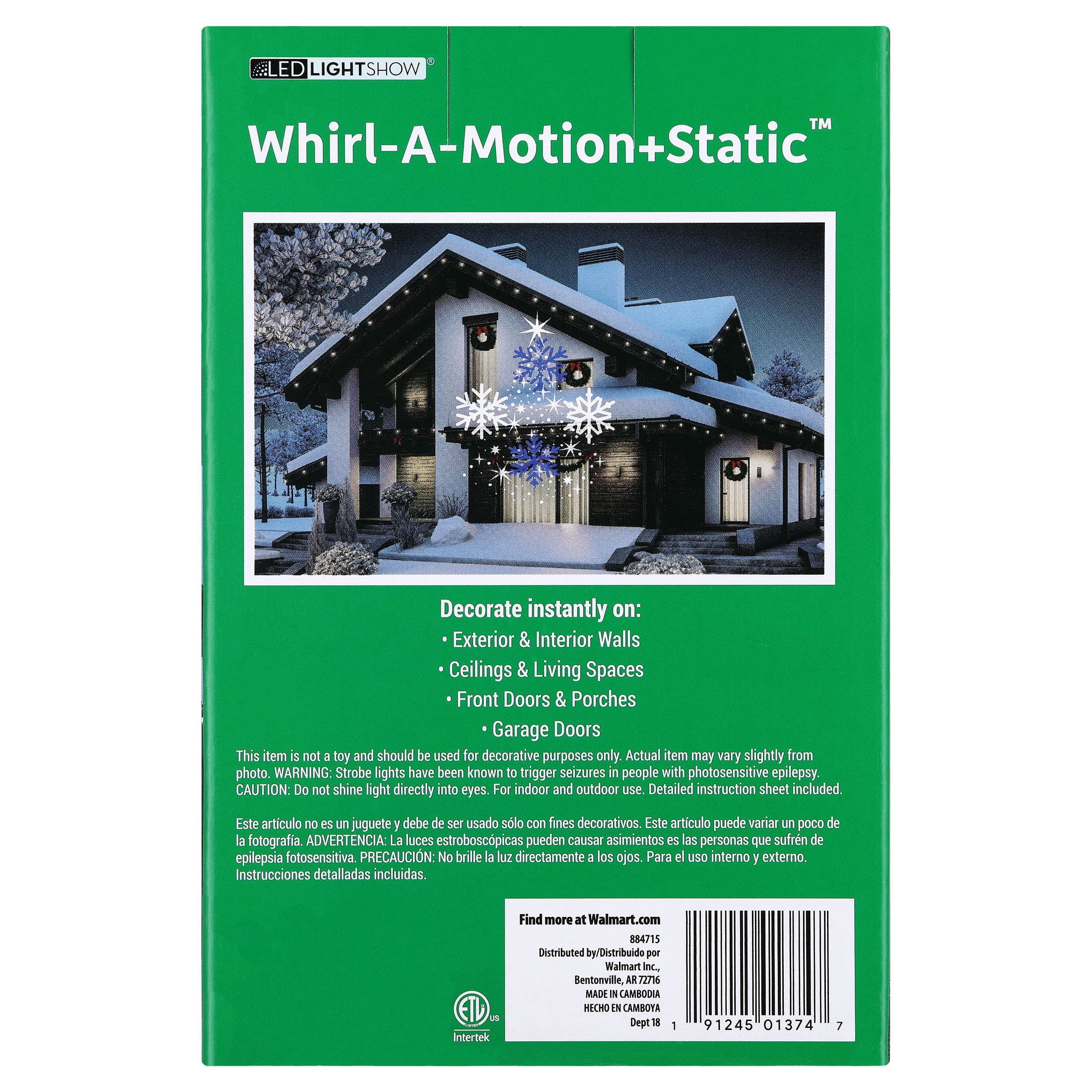 Lightshow Illuminations Plus Whirl a Motion Static Constellation Christmas Tree Projector Lights