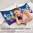 thumbnail image 5 of Funny Dinosaur Body Pillow Covers 20"x54", Cute Dino Purple Cartoon Boys Girls Children Soft Brushed Microfiber Breathable Throw Pillow Covers, Pillowcase with Zipper for Couch Sofa Bedroom, 5 of 9