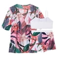 thumbnail image 4 of asddcavvf Bikinis Ensembles pour Femmes Ensemble Décontracté de Vacances Trois Pièces Couverture de Plage, 4 of 8