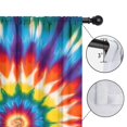 thumbnail image 4 of Blackout Kids Curtains,Colorful Rainbow Tie Dye Spiral Pattern Childrens Insulated Curtains Set Of 2,Bedroom Essentials,Toddler Room Decor 52"x84", 4 of 5