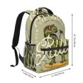 thumbnail image 2 of Honeii Dinosaur Print Backpack for Both Men and Women, Basic Bookbag for College, Work, or Travel,Rucksack Computer Bag-One Size, 2 of 5