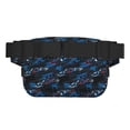 thumbnail image 3 of Fuzoiu Blue Sports Car Print Unisex Square Double Layer Waist Bag,Crossbody Fanny Pack Travel Workout Accessory, 3 of 9