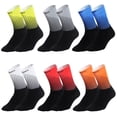 thumbnail image 2 of Chaussettes de Cyclisme Hommes Femmes Antidérapantes Résistantes à l'Usure Respirantes Course Randonnée Sports Extérieures Chaussettes de Compression Athlétiques, 2 of 8