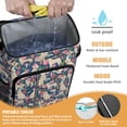 thumbnail image 2 of Travel Cooler Bag - Golden Retriever and Floral Camping Beer Cooler Backpack with Bottle Opener- Waterproof Insulated Picnic Backpacks - Cooler Bag for Beach, 2 of 6