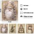 thumbnail image 2 of Hieng Vintage Christmas Wall Decor,Trendy Christmas Retro Posters for Room, Santa Snowman Deer Nutcracker Xmas Wall Art Prints for Living Room Kitchen Bedroom Office Set of 4 Unframed, 2 of 6