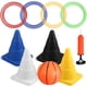thumbnail image 3 of 1 juego de lanzamiento de anillos para niños, juego de lanzamiento al aire libre, juguetes de plástico para lanzar anillos cónicos., 3 of 5