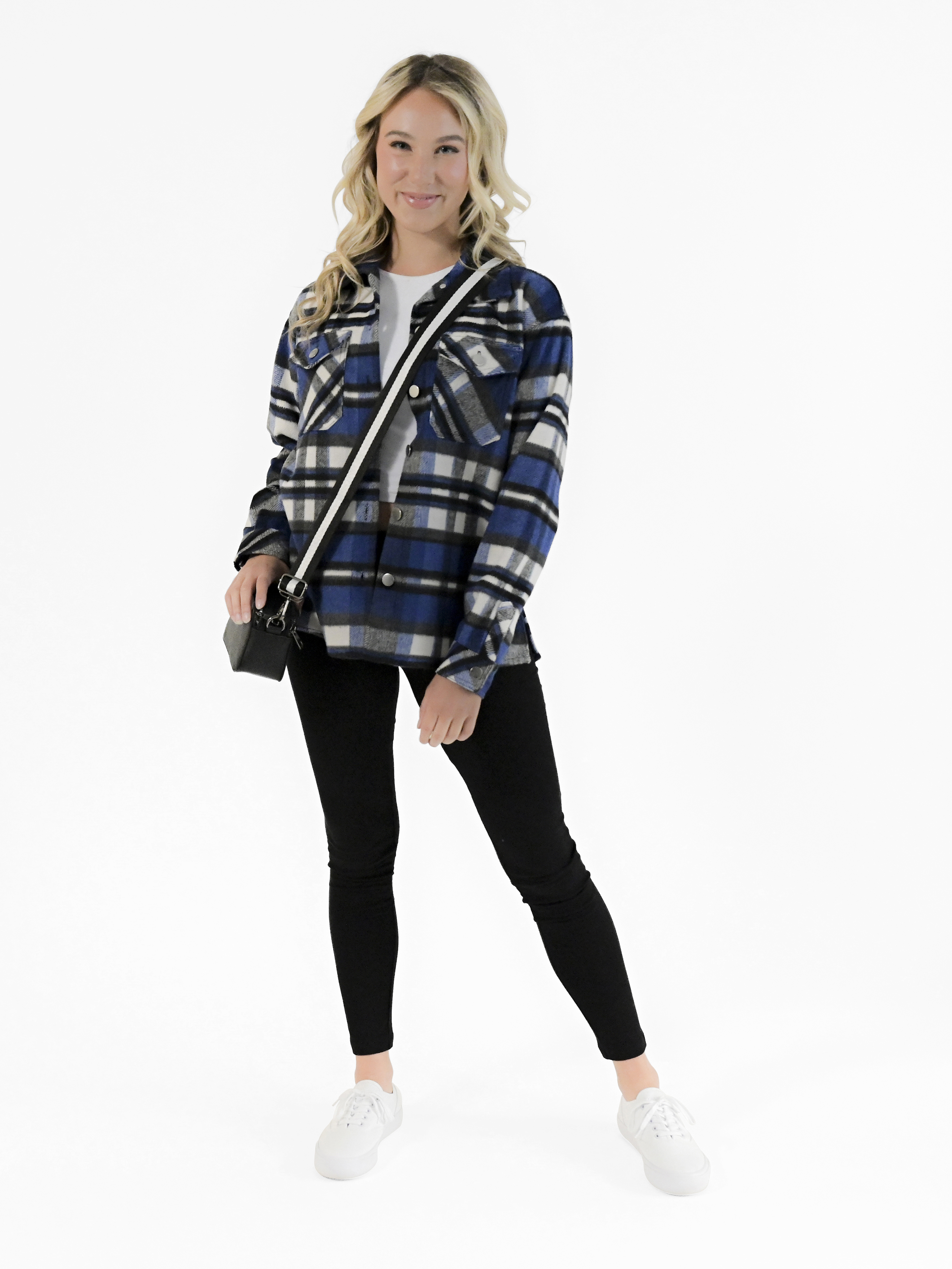 Nine.Eight Women's Plaid Shacket 