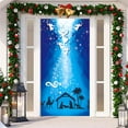 thumbnail image 5 of Horivan Christmas Door Arch Decorations for Holiday Party Backdrops Reusable with Bow Design Easy Install Door Cover for Indoor Outdoor Christmas Decor Festive Home Doorway Decorations, 5 of 6