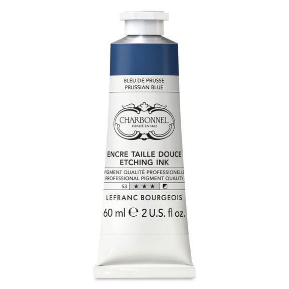 Charbonnel Etching Ink - Prussian Blue, 60 ml