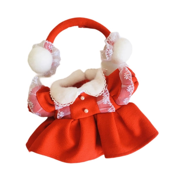 HTTDSLF Ropa Para Muñecas De 17 Cm – Conjunto De Vestido Para Peluches Y Muñecas, Disfraz Navideño O De Fiesta, Algodón De Calidad, Regalo Creativo