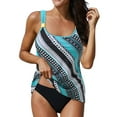 thumbnail image 1 of DPTALR Maillots de Bain Deux Pièces pour Femmes Été Plage Piscine Tankini Plus Fesses, 1 of 4
