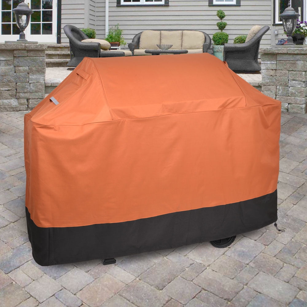 Built In Grill Cover 12 Oz Waterproof 100% UV & Weather Resistant Built in BBQ Cover with Air Pocket and Drawstring for Snug Fit 32 W x 26 D x 24 H, Beige