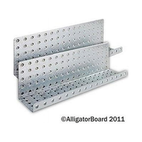 Alligator Board ALGSHELF5x16GALV 5 in. L x 16 in. W Metal Pegboard Shelves - Pack of 2