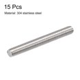 thumbnail image 2 of Unique Bargains M8 x 70mm 304 Stainless Steel Fully Threaded Rod Right Hand Threads 15 Pack, 2 of 4