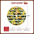 thumbnail image 2 of Rateoe Orange and Lemon Pattern Christmas Tree Skirt with Ties , Christmas Tree Decorations, Farmhouse Christmas Decor Xmas Holiday Decorations-36", 2 of 6