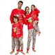 thumbnail image 2 of Pijamas familiares a juego de Navidad 2025 VERDES con estampado de letras Happy Holiday para adultos, niños y bebés Conjunto familiar a juego Pijamas familiares navideños, 2 of 4