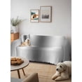 thumbnail image 6 of Dark Gray Couch Cover Sofa Covers 3 Cushion Sectional Couch, Gradient White Abstract Minimalist Stripe Washable Sofa Covers Slipcover Sectional Sofa Cover, Furniture Protector 71"x150", 6 of 9