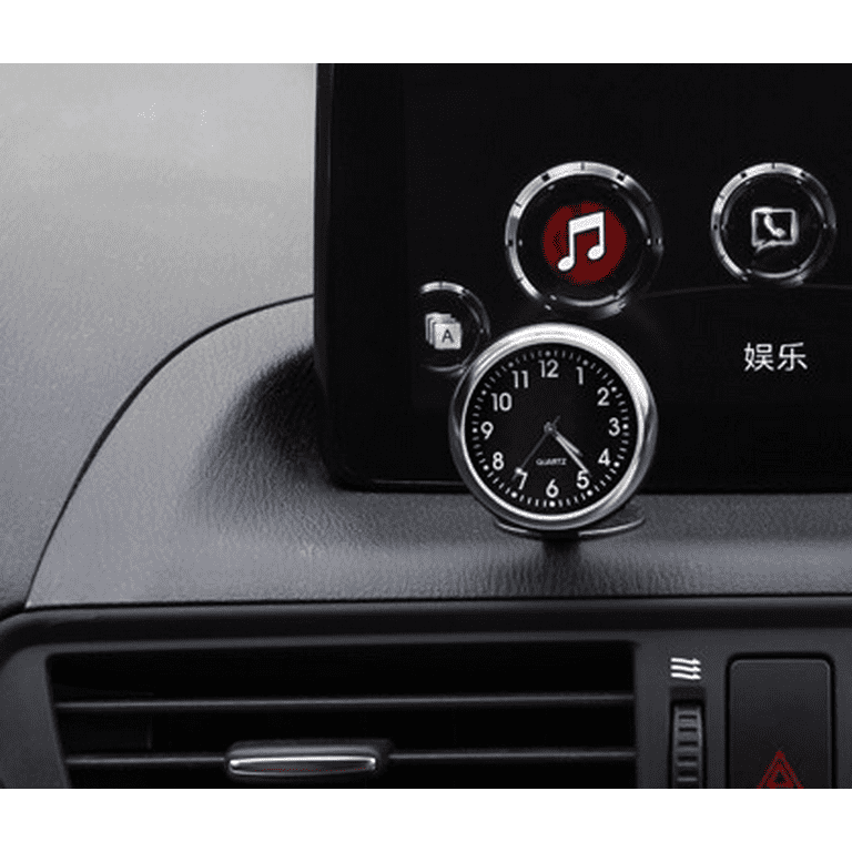 Toyella Car Automobile Digital Clock Mini Auto Watch Red backlight