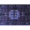 thumbnail image 1 of Ahgly Company Indoor Rectangle Persian Blue Traditional Area Rugs, 7' x 9', 1 of 4