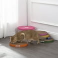thumbnail image 3 of THE LICKER STORE Kate 12" Modern Patterned Cardboard Reversible Cat Scratcher Pad in Box with Catnip, Multi-Colored (5-Pack), CSR1012A, 3 of 7