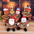 thumbnail image 4 of Canasta de dulces decorativa de Navidad Decoración de mesa de Navidad Canasta de dulces para niños Decoración de Navidad Pequeña (Hombre de jengibre), 4 of 5