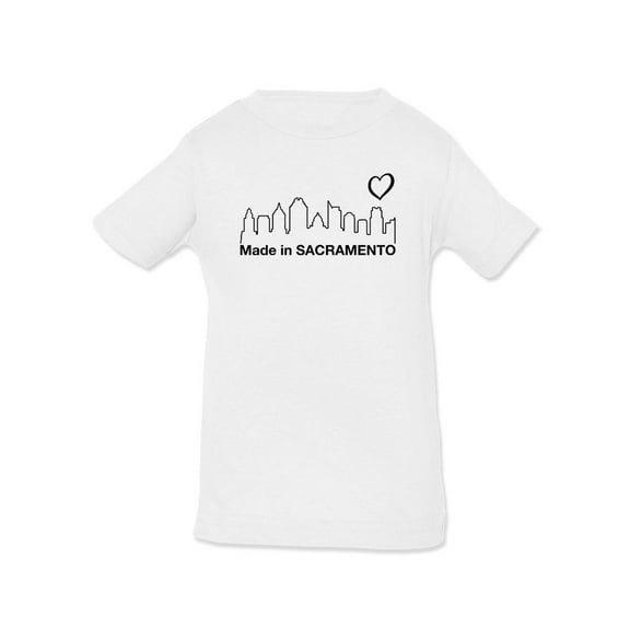 Made In Sacramento. Landscape T-Shirt Infant -Smartprints Designs,  24 Months