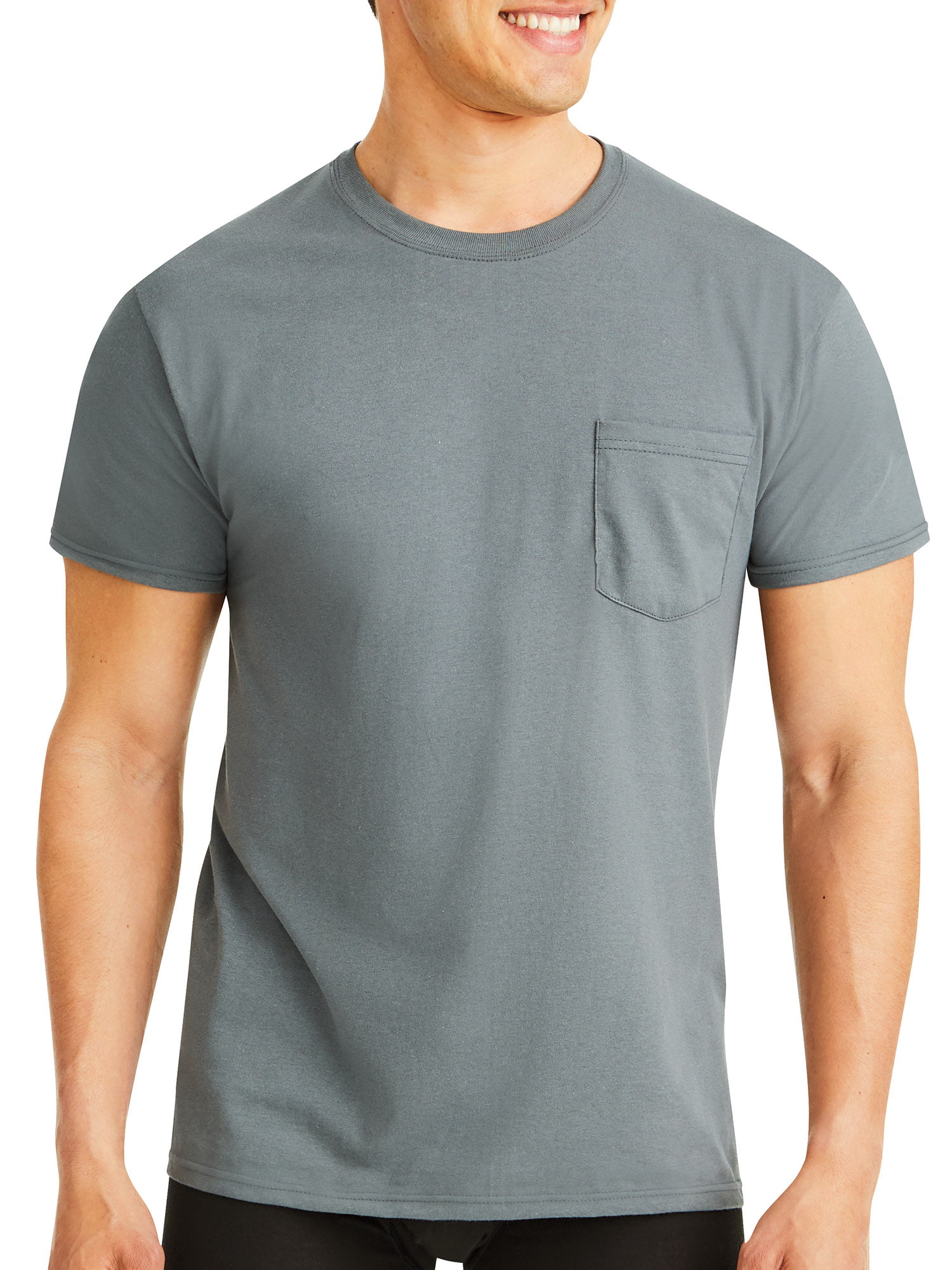 Hanes - Hanes Men's ComfortSoft Tagless Pocket T-Shirts, 6 ...