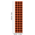 thumbnail image 3 of Clearance Under $4 Orange & Black Plaid Table Runner – Farmhouse Fall Décor A, 3 of 9