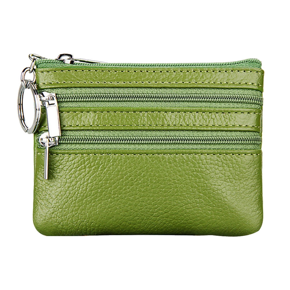 1PC Leather Coin Purse Women Small Change Wallet Mini Zipper Money Bags Portable 