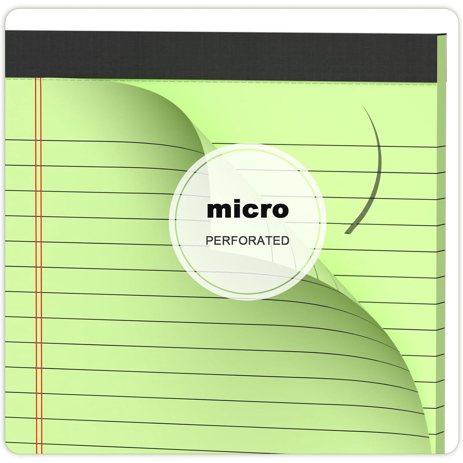 6Pcs Legal Pads Colored Note Pads, Lined Notepad 50Sheets/100Pages Per Book, Micro Perforated Writing Pads Lined Paper College Ruled Pad of Paper Notebook To-Do List for Home & Office(Purple,8x5")