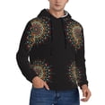 thumbnail image 2 of Sikiie Colorful Mandala Men's Hoodie, Essentials Hoodie, Sweatshirt, Pullover Hooded Sweatshirt for Men-Medium, 2 of 7