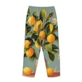 thumbnail image 7 of Fotbe Retro Warm Lemon Flower Women's Pajama Pants,Sleepwear Pants,Pj Bottoms Drawstring And Pockets-Medium, 7 of 7