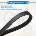 thumbnail image 4 of Cinturón de conducción único para Yamaha GPD125-A GPD 125 NMAX 2015-2017, fibra de goma resistente al desgaste negra 1 pc, 4 of 7