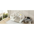 thumbnail image 6 of Kacho Twin Size Metal House Platform Bed, Easy Assembly, Platform Bed for Living Room, Bedroom, Childroom, White, 6 of 10