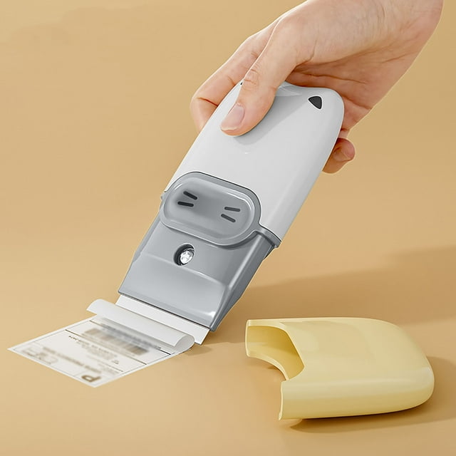 Multi-functional Cleaning Spatula, Portable Adhesive Remover Tool, Compact Scraper, 4cm Widened Blade with Protective Cap, for Home Surfaces,for Adults,YISHFHP,White