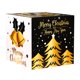thumbnail image 2 of Fiudx Decoraciones navideñas para interiores Sorprenda este festival con nuestra caja de regalo de decoración navideña Hermosa decoración en negro y dorado ideal para exhibiciones en supermercados Ap, 2 of 6